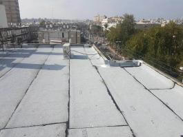 חברת "א.א זהר איטום גגות בע"מ" מבצעת איטום גג באמצעות יריעות ביטומניות 5 מ"מ